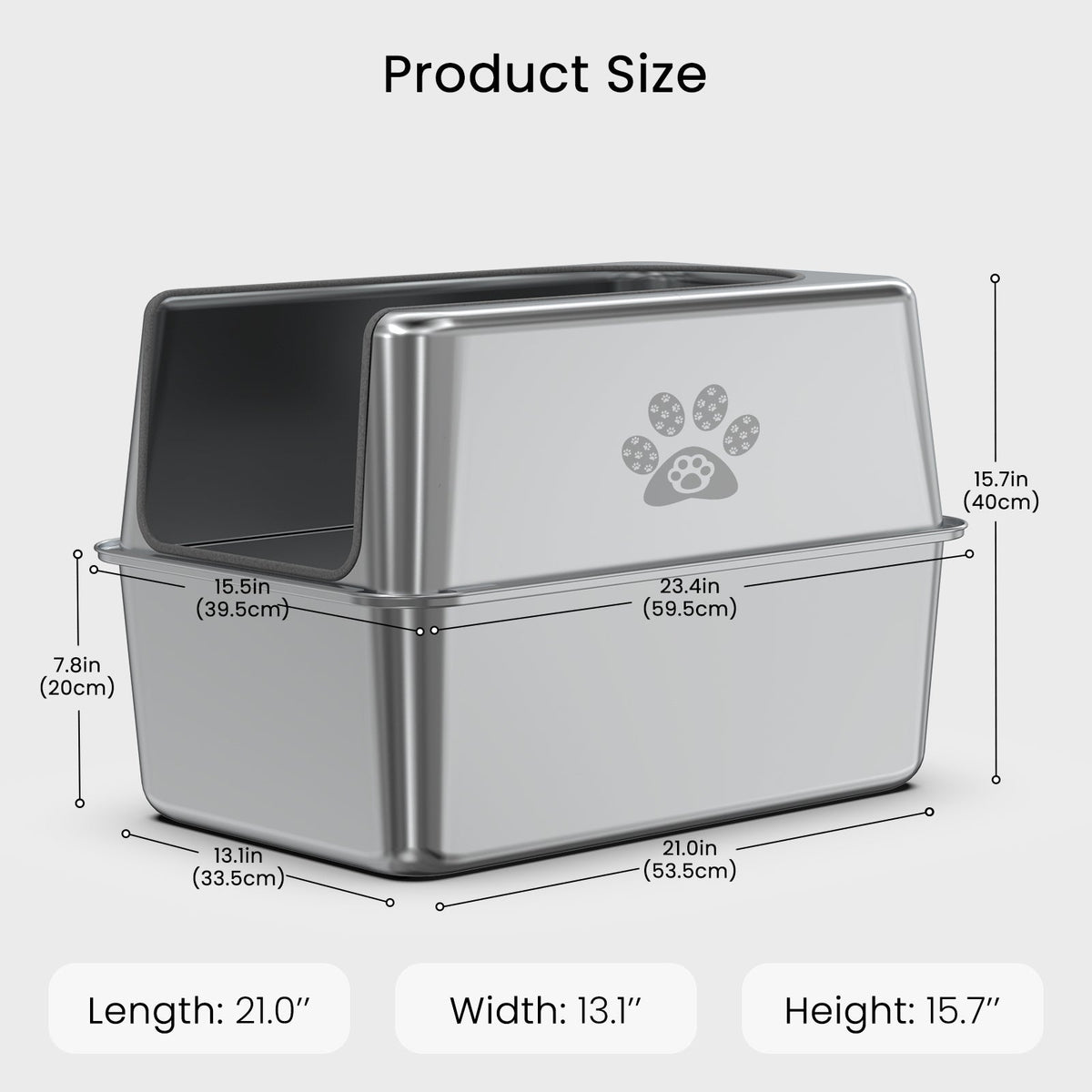 PawMint - Metal half enclosure