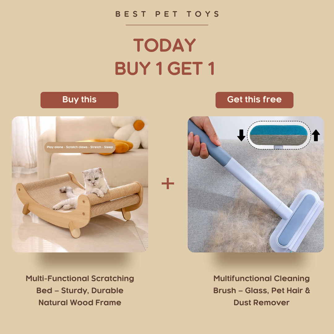 Best Pet Toys™ Wooden Scratcher Bed