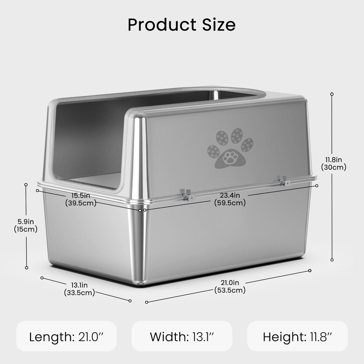 PawMint - Metal half enclosure