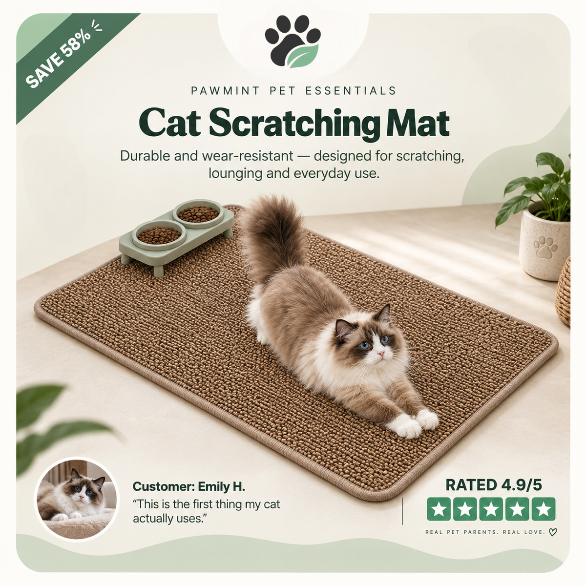Best Pet Toys™ Cat Scratching Mat