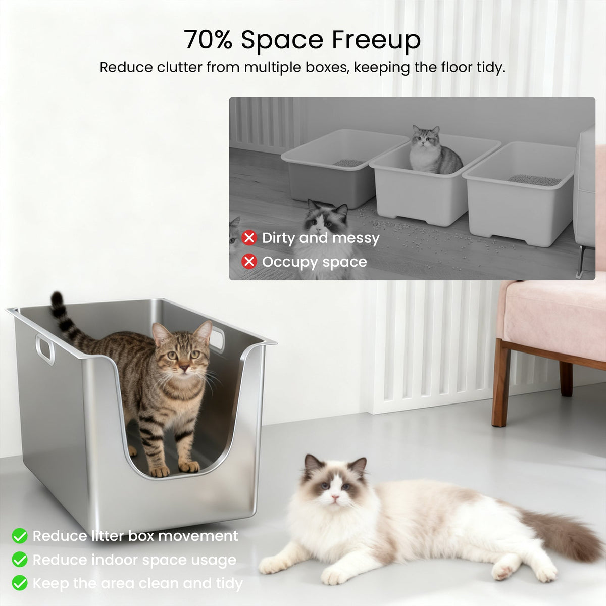 PawMint 13.7'' High-Sided  - Front Entry - XL