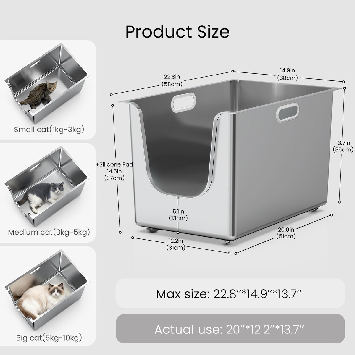 PawMint 13.7'' High-Sided  - Front Entry - XL