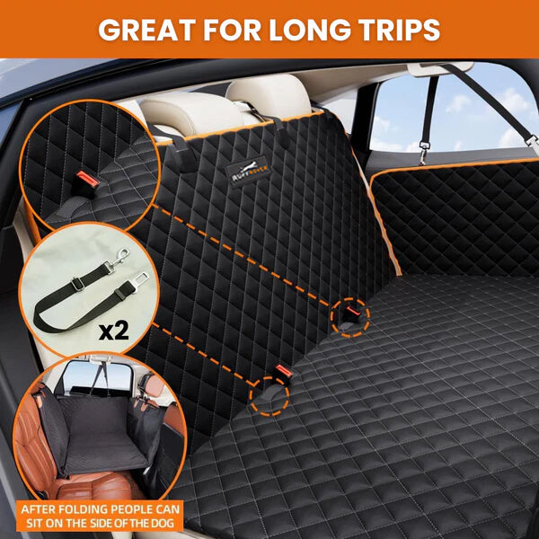 PawMint 2.0™ - Hard Bottom Back Seat Extender + (FREE Dog Bed)