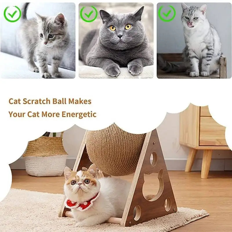 Best Pet Toys™ Sisal Scratch Ball