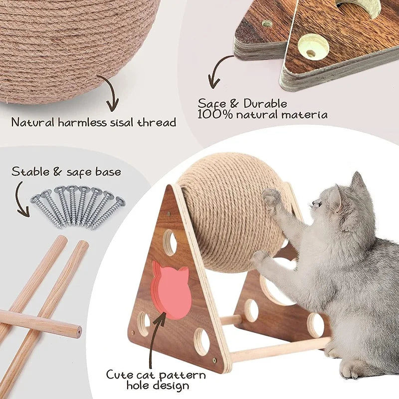 Best Pet Toys™ Sisal Scratch Ball