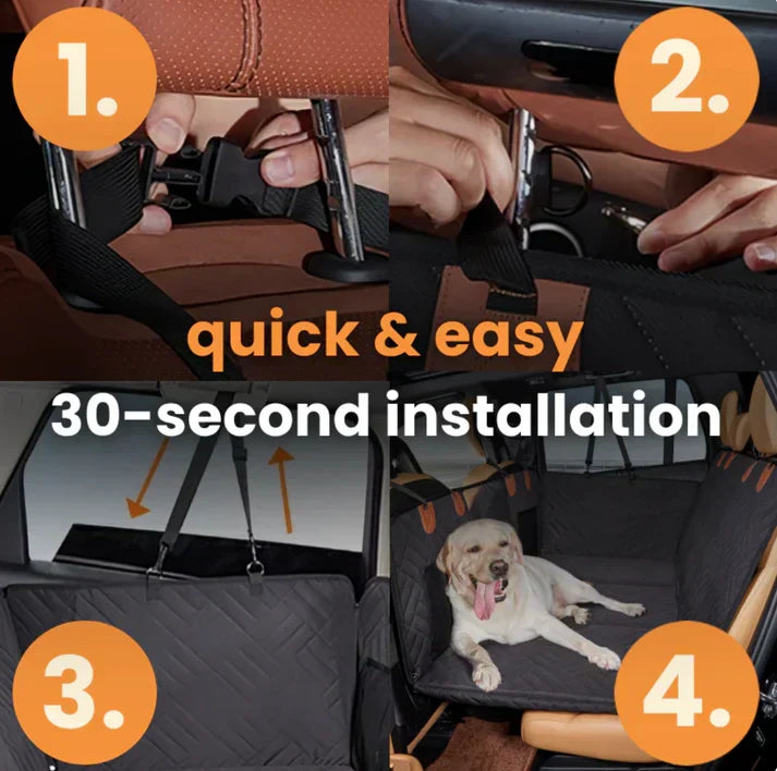 PawMint 2.0™ - Hard Bottom Back Seat Extender + (FREE Dog Bed)
