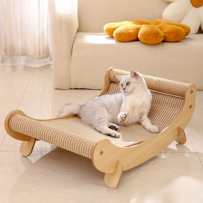 Best Pet Toys™ Wooden Scratcher Bed