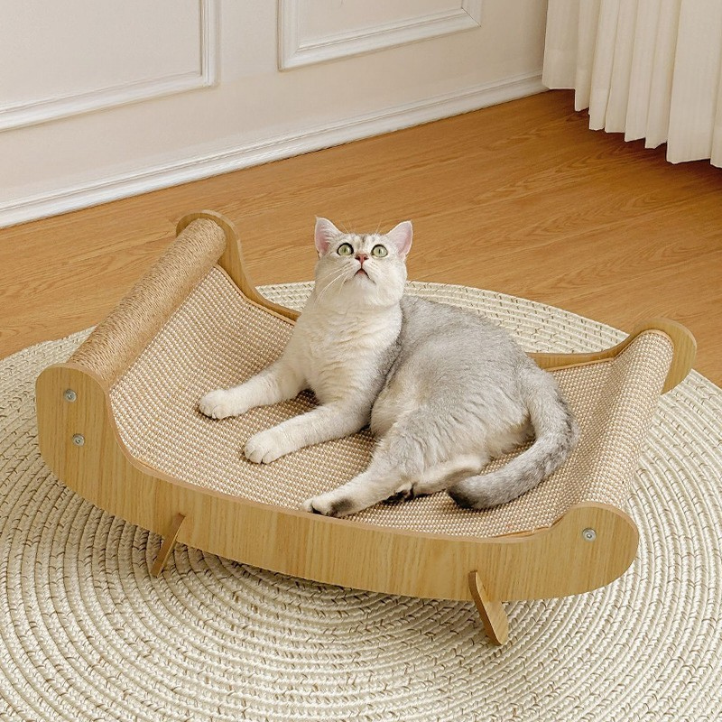 Best Pet Toys™ Wooden Scratcher Bed