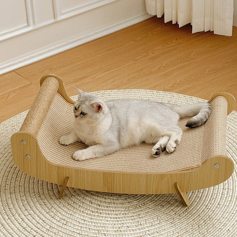 Best Pet Toys™ Wooden Scratcher Bed